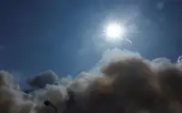 Киев затянуло густым дымом после пожара