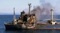 Пожар и крен: Контейнеровоз атаковали БПЛА по пути из Израиля у берегов Болгарии
