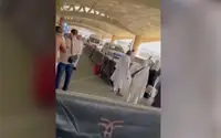Последствия атаки на аэропорт Эр-Рияда. Видео