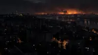Масштабный блэкаут в Киеве после комбинированной атаки попал на видео