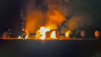 Появилось видео пожара на объекте Starlink в Болгарии