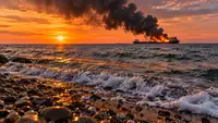 Атака на танкер с нефтью в Чёрном море: Власти Сочи и Минтранс срочно оценили масштабы угрозы экологии