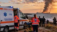Пятерых моряков с горевшего в Чёрном море танкера доставили в Констанцу