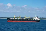Сухогруз загорелся после удара «Герани-4» в порту Южный