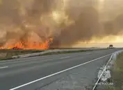 Природный пожар угрожает населённому пункту Губерля в Оренбуржье