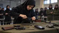 Иранская девочка на видео разобрала и собрала автомат Калашникова за 21 секунду