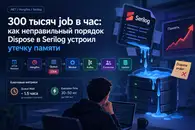 300 тысяч job в час: как неправильный порядок Dispose в Serilog устроил утечку памяти