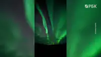 Северное сияние заметили сразу в нескольких регионах России. Видео