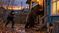 Медведь пытался штурмовать дом в Шушенском округе, но словил пулю от участкового