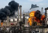 В Рязани загорелся нефтеперерабатывающий завод в результате удара БПЛА