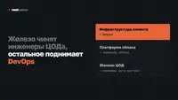 Железо чинят инженеры ЦОДа, остальное поднимает DevOps
