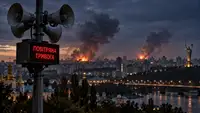 Воздушную тревогу в Киеве объявили в третий раз за день на фоне новых взрывов
