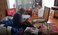 «Бог дал мне дар»: Ветеран Афганистана из Бердянска пишет иконы для бойцов на фронте